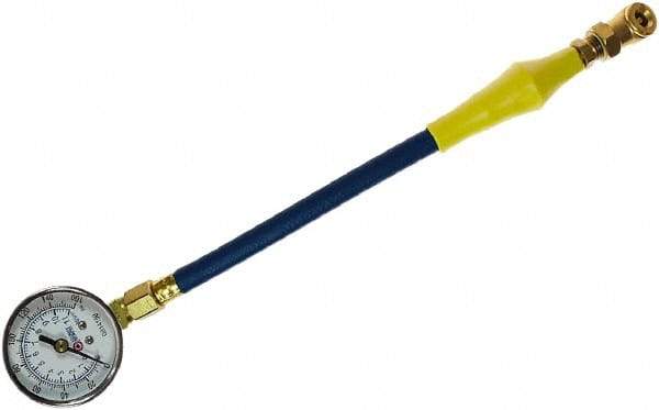 Coilhose Pneumatics - 0 to 60 psi Dial Ball Tire Pressure Gauge - 7' Hose Length - Americas Industrial Supply