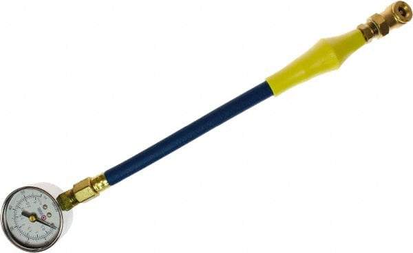 Coilhose Pneumatics - 0 to 160 psi Dial Ball Tire Pressure Gauge - 7' Hose Length - Americas Industrial Supply