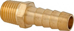 Cerro - 1/4 NPT Thread Hose Barb x Male NPT Connector - 3/8" ID Hose, Brass - Americas Industrial Supply