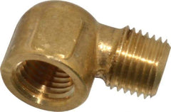 Cerro - 1/4 Male Thread x 1/4 Female Thread, Brass Industrial Pipe 90° Street Elbow - MNPTF x FNPTF, 1,200 psi - Americas Industrial Supply