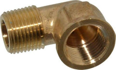 Cerro - 3/8 Male Thread x 3/8 Female Thread, Brass Industrial Pipe 90° Street Elbow - MNPTF x FNPTF, 1,200 psi - Americas Industrial Supply