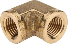 Cerro - 1/4 Female Thread, Brass Industrial Pipe 90° Female Elbow - FNPTF, 1,200 psi - Americas Industrial Supply