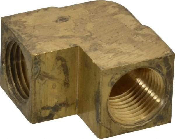 Cerro - 1/2 Female Thread, Brass Industrial Pipe 90° Female Elbow - FNPTF, 1,200 psi - Americas Industrial Supply