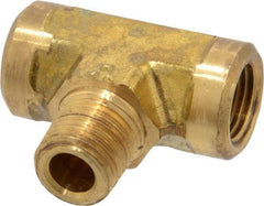 Cerro - 1/8 Male Thread x 1/8 Female Thread, Brass Industrial Pipe Male Branch Tee - MNPTF x FNPTF, 1,200 psi - Americas Industrial Supply
