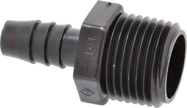 NewAge Industries - 3/8" Barb, 1/2 NPT, Multiple Barbed Tube Connector - Polyethylene, Male - Americas Industrial Supply