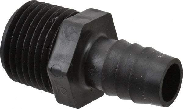 NewAge Industries - 1/2" Barb, 1/2 NPT, Multiple Barbed Tube Connector - Polyethylene, Male - Americas Industrial Supply