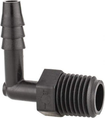 NewAge Industries - 1/4" Barb, 1/4 NPT, Multiple Barbed Tube Elbow - Polyethylene, Male - Americas Industrial Supply