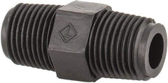 NewAge Industries - Polyethylene Threaded Tube Hex Nipple - 1/8" ID x 1/8" OD - Americas Industrial Supply
