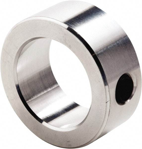 Climax Metal Products - 3" Bore, Aluminum, Set Screw Shaft Collar - 4" Outside Diam, 1-1/8" Wide - Americas Industrial Supply