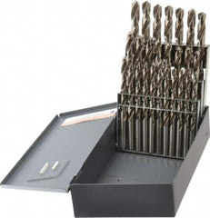 Hertel - 118° Point, Bright Finish, High Speed Steel Jobber Length Drill Bit Set - Americas Industrial Supply