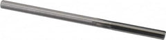 Hertel - 0.141" Solid Carbide 4 Flute Chucking Reamer - Straight Flute, 0.141" Straight Shank, 3/4" Flute Length, 2-1/2" OAL - Americas Industrial Supply