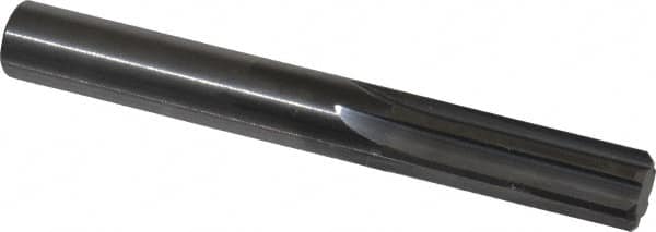 Hertel - 1/2" Solid Carbide 6 Flute Chucking Reamer - Straight Flute, 0.47" Straight Shank, 1-1/2" Flute Length, 4" OAL - Americas Industrial Supply
