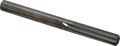 Hertel - 19/64" Solid Carbide 6 Flute Chucking Reamer - Straight Flute, Straight Shank, 1-1/8" Flute Length, 3-1/4" OAL - Americas Industrial Supply