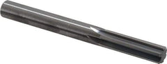 Hertel - 3/8" Solid Carbide 6 Flute Chucking Reamer - Straight Flute, Straight Shank, 1-1/4" Flute Length, 3-1/2" OAL - Americas Industrial Supply