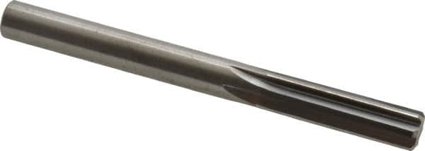 Hertel - Letter Q Solid Carbide 6 Flute Chucking Reamer - Straight Flute, Straight Shank, 1-1/4" Flute Length, 3-1/2" OAL - Americas Industrial Supply