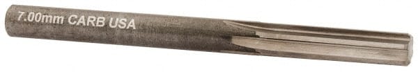 Hertel - 7mm Solid Carbide 6 Flute Chucking Reamer - Americas Industrial Supply