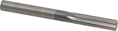 Hertel - 8mm Solid Carbide 6 Flute Chucking Reamer - Straight Flute, Straight Shank, 1-1/8" Flute Length, 3-1/4" OAL - Americas Industrial Supply
