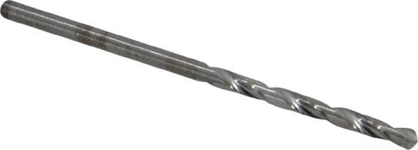 Hertel - #43 118° Solid Carbide Jobber Drill - Bright Finish, Right Hand Cut, Spiral Flute, Straight Shank, 2" OAL, Standard Point - Americas Industrial Supply