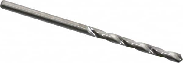 Hertel - 3/32" 118° Solid Carbide Jobber Drill - Bright Finish, Right Hand Cut, Spiral Flute, Straight Shank, 2" OAL, Standard Point - Americas Industrial Supply