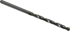 Hertel - #39 118° Solid Carbide Jobber Drill - Bright Finish, Right Hand Cut, Spiral Flute, Straight Shank, 2-1/4" OAL, Standard Point - Americas Industrial Supply