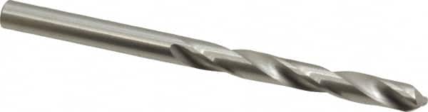 Hertel - #6 118° Solid Carbide Jobber Drill - Bright Finish, Right Hand Cut, Spiral Flute, Straight Shank, 3" OAL, Standard Point - Americas Industrial Supply