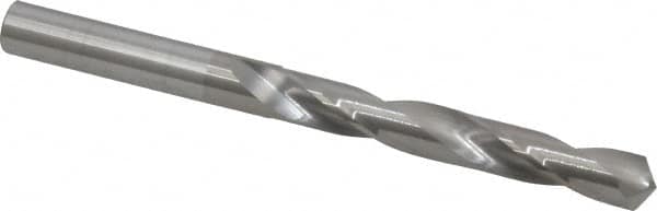 Hertel - 21/64" 118° Solid Carbide Jobber Drill - Bright Finish, Right Hand Cut, Spiral Flute, Straight Shank, 4" OAL, Standard Point - Americas Industrial Supply