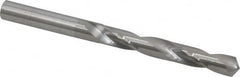 Hertel - 21/64" 118° Solid Carbide Jobber Drill - Bright Finish, Right Hand Cut, Spiral Flute, Straight Shank, 4" OAL, Standard Point - Americas Industrial Supply