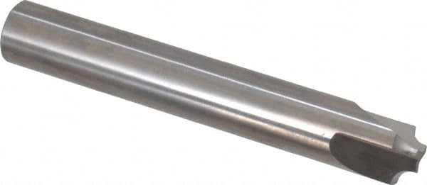 Hertel - 3/32" Radius, 3/8" Mill Diam, 3 Flute Solid Carbide Corner Rounding End Mill - Single End, Uncoated, 3/16" Tip Diam, 2-1/2" OAL, 3/8" Shank Diam - Americas Industrial Supply