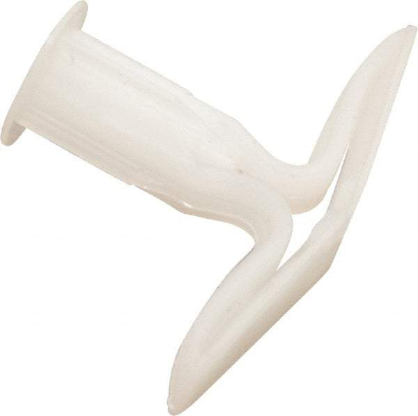 Toggler - #6 to 14 Screw, 5/16" Diam, 2" Long, 1" Thick, Plastic Toggle Drywall & Hollow Wall Anchor - 5/16" Drill, Plastic, Use in Drywall - Americas Industrial Supply