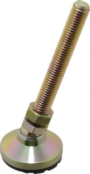 Gibraltar - 1/2-13 Bolt Thread, Studded Pivotal Stud Mount Leveling Pad & Mount - 5,000 Max Lb Capacity, 1-7/8" Base Diam - Americas Industrial Supply