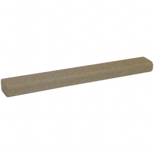 Norton - 10" Long x 1-5/16" Wide x 3/4" Thick, Aluminum Oxide Sharpening Stone - Flat Stone, Coarse Grade - Americas Industrial Supply