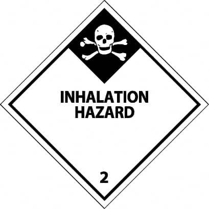 NMC - Inhalation Hazard DOT Shipping Label - 4" High x 4" Wide - Americas Industrial Supply