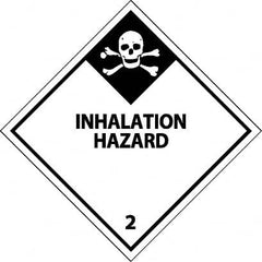 NMC - Inhalation Hazard DOT Shipping Label - 4" High x 4" Wide - Americas Industrial Supply