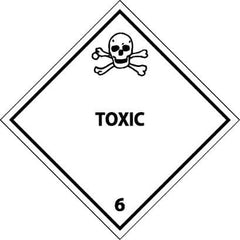 NMC - Toxic DOT Shipping Label - 4" High x 4" Wide - Americas Industrial Supply