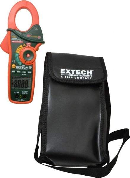 Extech - EX830, CAT III, Digital True RMS Auto Ranging Clamp Meter with 1.7" Clamp On Jaws - 600 VAC/VDC, 1000 AC/DC Amps, Measures Current, Temperature - Americas Industrial Supply