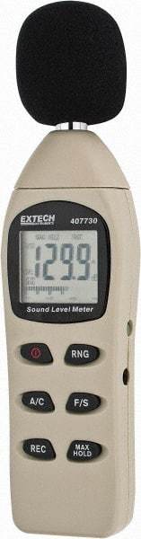 Extech - A and C Frequency Weight, LCD Display Sound Meter - 40 to 130 Decibels - Americas Industrial Supply