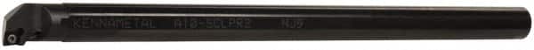 Kennametal - 19.56mm Min Bore Diam, 254mm OAL, 5/8" Shank Diam, A-SCLP Indexable Boring Bar - CP.. Insert, Screw Holding Method - Americas Industrial Supply