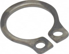 Rotor Clip - 5.84mm Groove Diam, 1/4" Shaft Diam, Passivated Stainless Steel, Snap External Retaining Rings - 0.029" Groove Width, 0.01" Groove Depth, 0.025" Ring Thickness, Grade 15-7 Grade 632 - Americas Industrial Supply