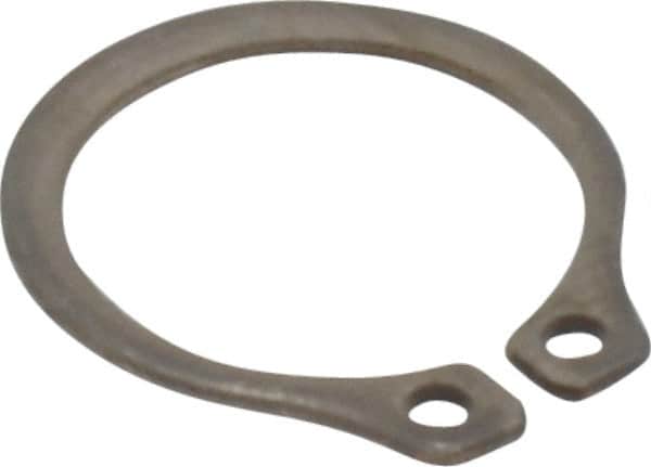Rotor Clip - 10.46mm Groove Diam, 7/16" Shaft Diam, Passivated Stainless Steel, Snap External Retaining Rings - 0.029" Groove Width, 0.013" Groove Depth, 0.025" Ring Thickness, Grade 15-7 Grade 632 - Americas Industrial Supply