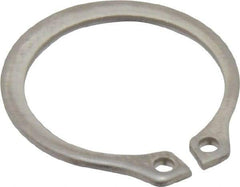 Rotor Clip - 14.94mm Groove Diam, 5/8" Shaft Diam, Passivated Stainless Steel, Snap External Retaining Rings - 0.039" Groove Width, 0.018" Groove Depth, 0.035" Ring Thickness, Grade 15-7 Grade 632 - Americas Industrial Supply
