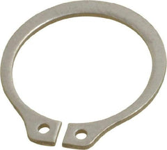 Rotor Clip - 17.88mm Groove Diam, 3/4" Shaft Diam, Passivated Stainless Steel, Snap External Retaining Rings - 0.046" Groove Width, 0.023" Groove Depth, 0.042" Ring Thickness, Grade 15-7 Grade 632 - Americas Industrial Supply