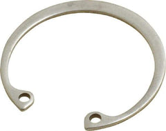 Rotor Clip - 0.05" Thick, Passivated Finish, Stainless Steel Snap Internal Retaining Ring - 0.056" Groove Width, 0.04" Groove Depth, 1.33" Groove Diam, Grade 15-7 Grade 632 - Americas Industrial Supply