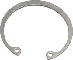Rotor Clip - 0.05" Thick, Passivated Finish, Stainless Steel Snap Internal Retaining Ring - 0.056" Groove Width, 0.043" Groove Depth, 1.461" Groove Diam, Grade 15-7 Grade 632 - Americas Industrial Supply