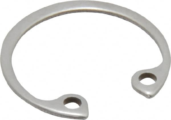 Rotor Clip - 0.035" Thick, Passivated Finish, Stainless Steel Snap Internal Retaining Ring - 0.039" Groove Width, 0.02" Groove Depth, 0.665" Groove Diam, Grade 15-7 Grade 632 - Americas Industrial Supply