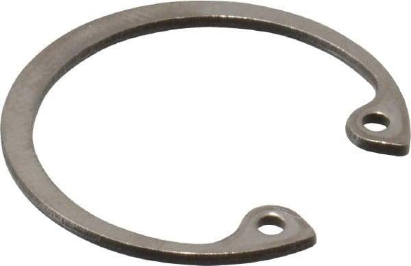 Rotor Clip - 0.042" Thick, Passivated Finish, Stainless Steel Snap Internal Retaining Ring - 0.046" Groove Width, 0.028" Groove Depth, 0.931" Groove Diam, Grade 15-7 Grade 632 - Americas Industrial Supply