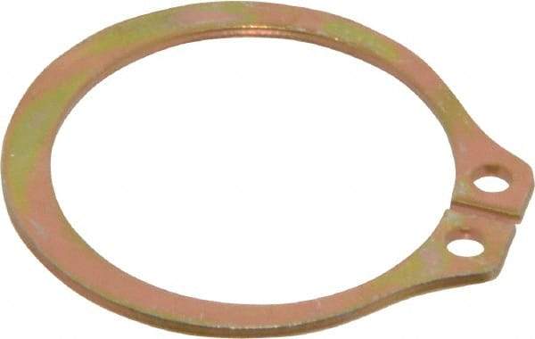 Rotor Clip - 23.88mm Groove Diam, 1" Shaft Diam, Cadmium-Plated Steel, Snap External Retaining Rings - 0.046" Groove Width, 0.03" Groove Depth, 0.042" Ring Thickness, Grade 1060-1090 - Americas Industrial Supply