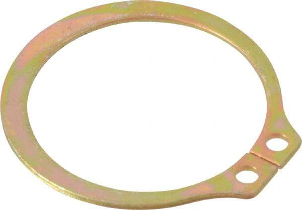 Rotor Clip - 35.71mm Groove Diam, 1-1/2" Shaft Diam, Cadmium-Plated Steel, Snap External Retaining Rings - 0.056" Groove Width, 0.047" Groove Depth, 0.05" Ring Thickness, Grade 1060-1090 - Americas Industrial Supply