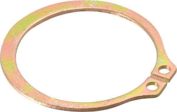 Rotor Clip - 41.91mm Groove Diam, 1-3/4" Shaft Diam, Cadmium-Plated Steel, Snap External Retaining Rings - 0.068" Groove Width, 0.05" Groove Depth, 0.062" Ring Thickness, Grade 1060-1090 - Americas Industrial Supply