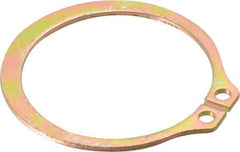 Rotor Clip - 41.91mm Groove Diam, 1-3/4" Shaft Diam, Cadmium-Plated Steel, Snap External Retaining Rings - 0.068" Groove Width, 0.05" Groove Depth, 0.062" Ring Thickness, Grade 1060-1090 - Americas Industrial Supply