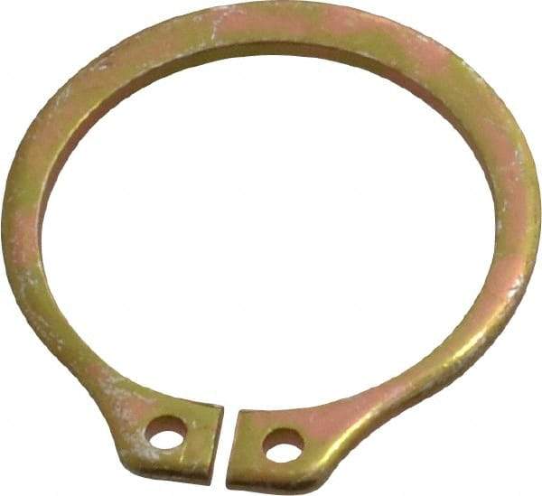 Rotor Clip - 17.88mm Groove Diam, 3/4" Shaft Diam, Cadmium-Plated Steel, Snap External Retaining Rings - 0.046" Groove Width, 0.023" Groove Depth, 0.042" Ring Thickness, Grade 1060-1090 - Americas Industrial Supply